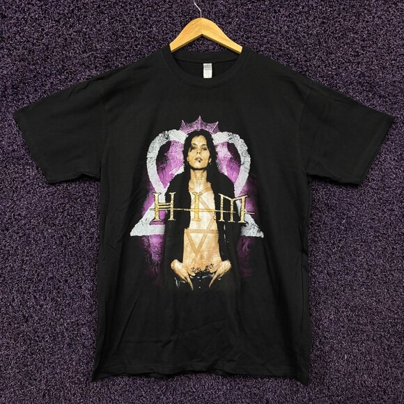 HIM Razorblade Romance Album Art Gothic Metal Band T-Shirt L - Picture 1 of 4